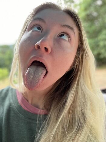 Ahegao long tongue drool girls 1 page 2 image