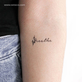 Breathe tattoo image