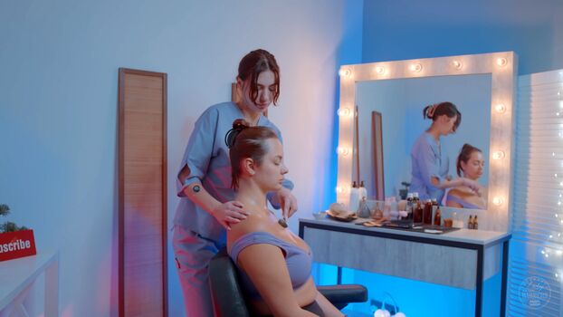Lady barbers asmr image