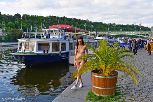 Nude in public image