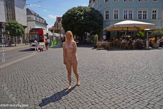Nude in public image