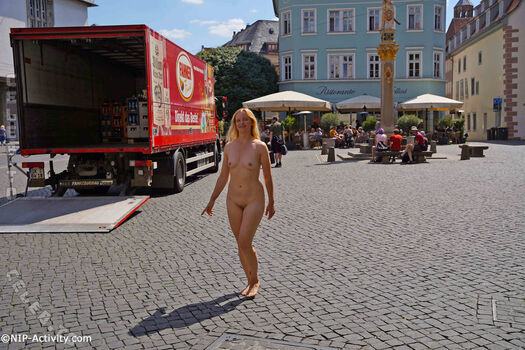 Nude in public image