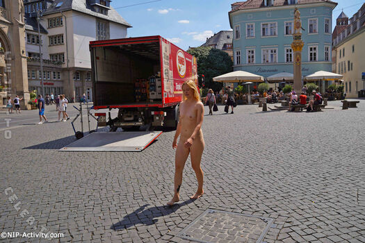 Nude in public image