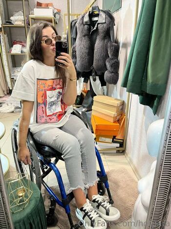 Pretty wheelchair girl image