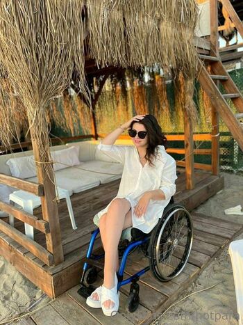 Pretty wheelchair girl image